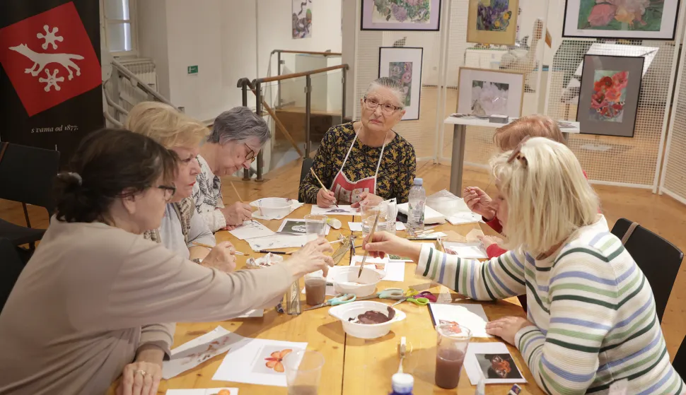 Osijek, 26. 02. 2026., Muzej Slavonije, 60+, radionica, Svjetlo i sjena u letu leptira, lutkarstvo, lutke, lutke sa mehanizmom, tema - leptirSNIMIO BRUNO JOBST