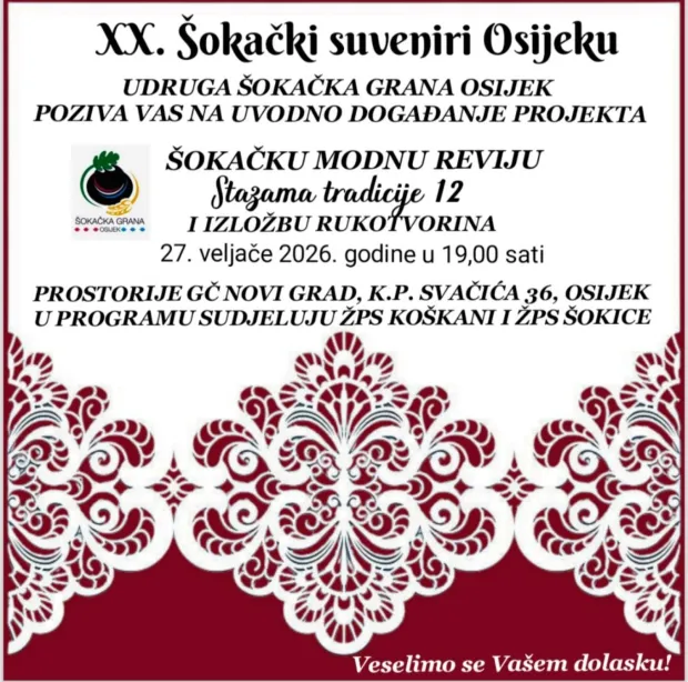 U sklopu Projekta &ldquo;&Scaron;okački suveniri Osijeku&rdquo; besplatne radionice rukotvorina