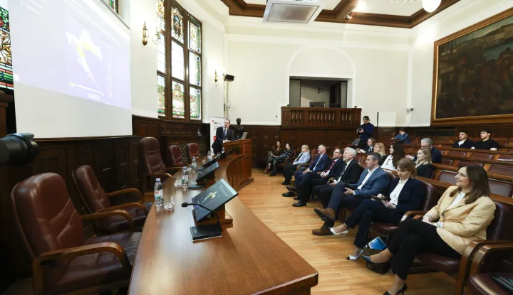 Zagreb, 26.02.2026. - U organizaciji Hrvatske gospodarske komore (HGK) održava se okrugli stol "Kako sačuvati realnu vrijednost novca u izazovnim vremenima". foto HINA/ Lana SLIVAR DOMINIĆ/ lsd