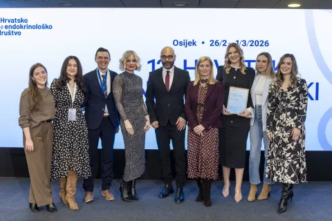 27.02.2026., Osijek - 13 hrvatski endokrinoloski kongres u Osijeku. Dodajla nagrada