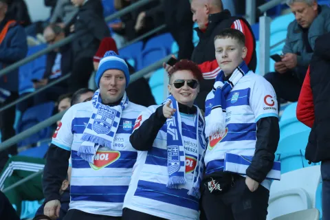 Osijek, 28. 02. 2026, Opus Arena, nogomet, Osijek - Vukovar, SuperSport HNL 25/26. Navijači, obitelj.snimio GOJKO MITIĆ