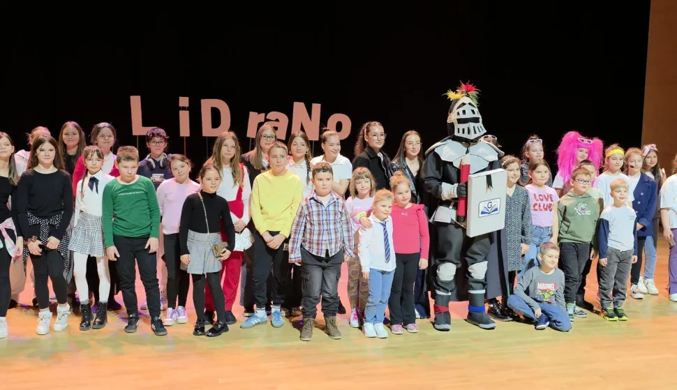 Na županijskom Lidranu u O&Scaron; Grigor Vitez predstavljena &scaron;kolska maskota vitez GrigorOsije, 26. veljače 2026.USTUPLJENA FOTOGRAFIJA (&scaron;kola)