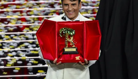 Sal Da Vinci76th Italian Song Festival of SanremoFinal Evening - PrizegivingTeatro Ariston - Sanremo, Italy28th February 2026&copy;SGPItaliaid 134399_077Not Exclusive Photo: SGP/SIPA USA