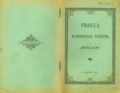 Igo Schwartz i prijelomni izlet na Jankovac 1895. nakon kojeg je osnovano Planinarsko dru&scaron;tvo &ldquo;Br&scaron;ljan&rdquo;