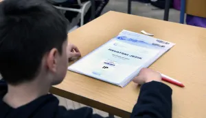 04.03.2024.,Sibenik-Ispitima iz hrvatskog jezika poceo je nacionalni ispiti za ucenike cetvrtih razreda, a novost je da ce ih do 8. ozujka umjesto u odabranim eksperimentalnim skolama pisati svi polaznici cetvrtog razreda, njih 37.007. Photo: Dusko Jaramaz/PIXSELL