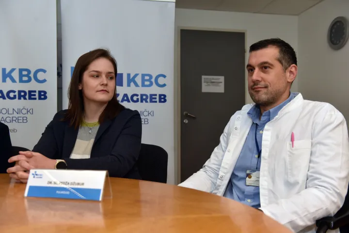 Zagreb, 02.03.2026 (novosti) - s presadjenim plucima do 5.100 m nadmorske visine, na slici Monika Gvardijan i dr.Fedja Dzubura.foto Davor Kovacevicnovosti