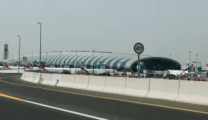 Emirates airline planes are parked on the tarmac at Dubai International Airport in Dubai on March 2, 2026. Israel bombarded Lebanon on March 2 following rocket fire from Hezbollah, several American warplanes crashed in Kuwait and Iran lashed out against the region with missiles, as the war with Israel and the United States expanded. (Photo by Fadel SENNA/AFP)