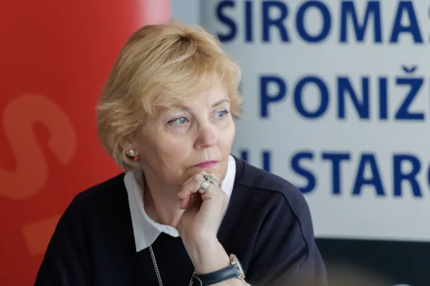 Zagreb, 03.03.2026. - Tri sindikalne sredi&scaron;njice - Savez samostalnih sindikata Hrvatske (SSSH), Nezavisni hrvatski sindikati (NHS) i Matica hrvatskih sindikata (MHS) te Sindikat umirovljenika Hrvatske (SUH) na konferenciji za novinare će najavili su prosvjed "Hrvatska zajedno za veće plaće i mirovine".&nbsp;Na fotografiji Vi&scaron;nja Stani&scaron;ić.foto HINA/ Edvard &Scaron;U&Scaron;AK