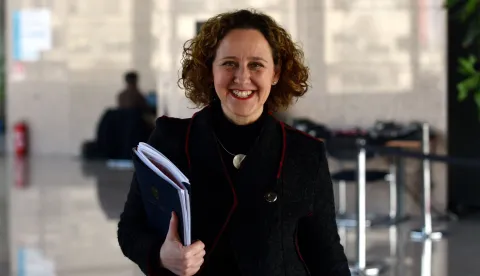 Zagreb, 21.02.2025 (novosti) - Vlada, sjednica, na slici Nina Obuljen Korzinek.foto Davor Kovacevicnovosti