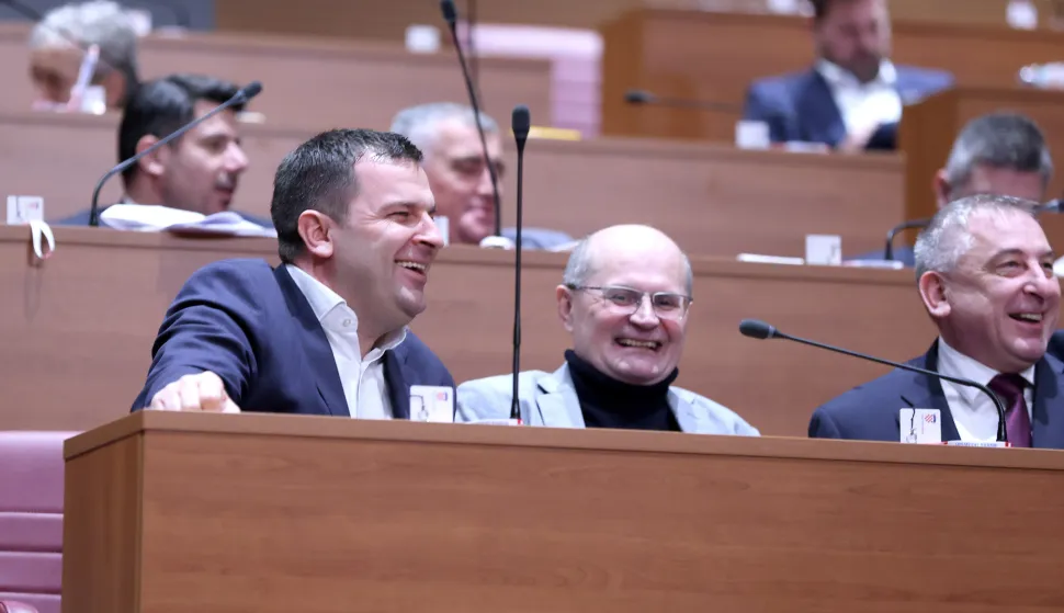 20.02.2026., Zagreb - Sabor je burni politicki tjedan zavrsio glasovanje, na kojem je potvrdjen novi ministar Alen Ruzic i time potvrdjena vladajuca vecina. Photo: Patrik Macek/PIXSELL