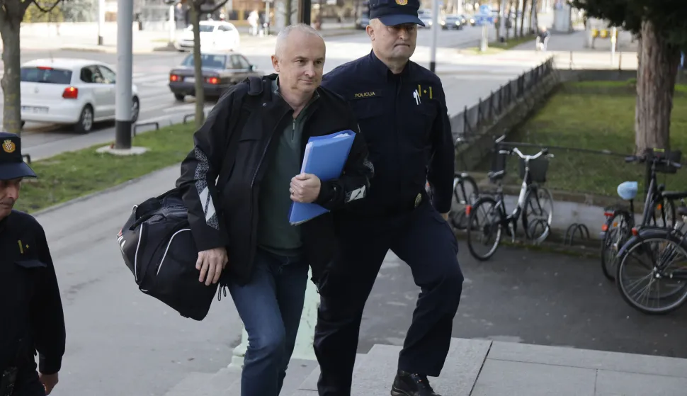 13.02.2026., Osijek - Gradonacelnika Nove Gradiske Vinka Grgica, policija je privela na Zupanijski sud kod istraznog sudca. Photo: Davor Javorovic/PIXSELL