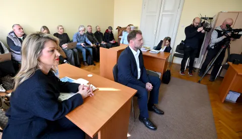 Vinkovci, 04.03.2026. - Nastavak suđenja Mariju Banožiću. Na fotografiji Mario Banožić. foto HINA/ Gordan PANIĆ/ ml