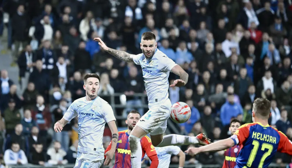 Rijeka, 4.3.2026.- ?etvrtfinale hrvatskog nogometnog Kupa Rijeka - Hajduk na stadionu Rujevica. foto HINA/ Miljenko KLEPAC/ ua