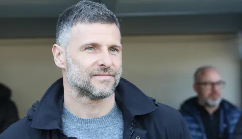 Osijek, 28. 02. 2026, Opus Arena, nogomet, Osijek - Vukovar, SuperSport HNL 25/26. Tomislav Radotić, trener Osijeka.snimio GOJKO MITIĆ