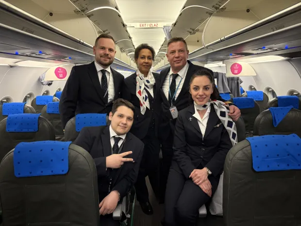 repatrijacijski let Rijad - Zagreb, Croatia airlines, Posada zrakoplova na čelu s kapetanom &Scaron;arinićem