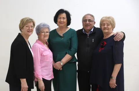 Josipovac, 06. 03. 2026., Hrvatski dom Josipovac, umirovljenici, zabava, Dan žena, MATICA HRVATSKIH UMIROVLJENIKA, plesnjak, Ljiljana Cvetko; Emilija Stević; Marija Sužnjević; Tomislav Pavlović; Radmila &Scaron;tekić SNIMIO BRUNO JOBST