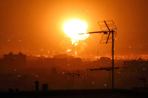 Explosions erupt following strikes in Tehran on March 7, 2026. The United States and Israel launched strikes against Iran on February 28, sparking swift retaliation by the Islamic republic which responded with missile attacks across the region. The war has dragged in global powers, upended the world's energy and transport sectors, and brought chaos to even usually peaceful areas of the volatile region. (Photo by ATTA KENARE/AFP)