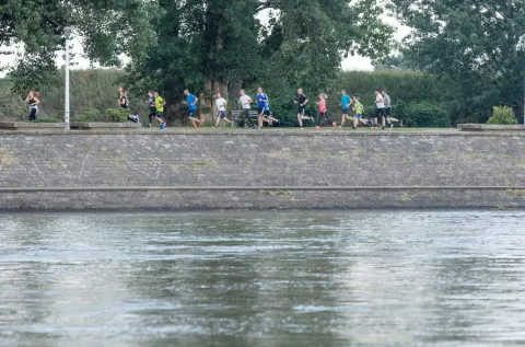 19.05.2018., Osijek, Bastion - Nova sportsko- zabavna manifestacija odrzana je po prvi put u Osijeku a rijec je o rekreativnoj i profesionalnoj trkackoj utrci u srcu Slavonije pod nazivom Panonska utrka. Utrka je duga 3000 metara, sudjelovanje je besplatno a organizator je pripremio poklon pakete za sve sudionike. Cijelu manifestaciju podupire i grad Osijek, koji je prihvatio pokroviteljstvo. Photo: Dubravka Petric/PIXSELL Photo:Dubravka Petric/PIXSELL
