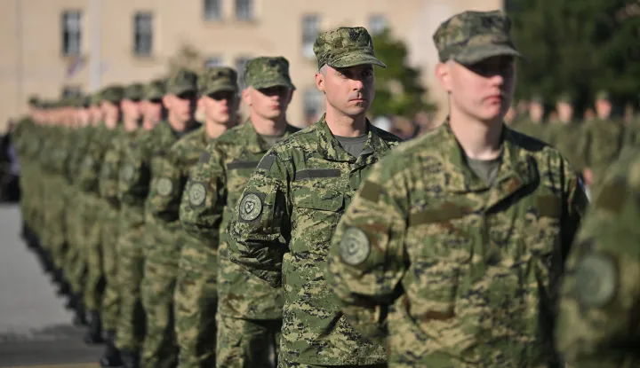 U vojarni "123. brigade Hrvatske vojske" u Požegi danas, 3. listopada 2025., svečano su prisegnuli ročnici 47. nara&scaron;taja ročnika na dragovoljnom vojnom osposobljavanju.