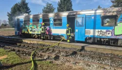 Požar vlaka u Velikoj