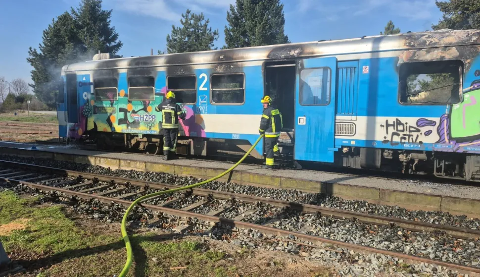 Požar vlaka u Velikoj