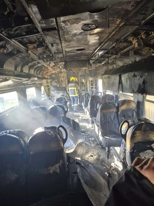 Požar vlaka u Velikoj