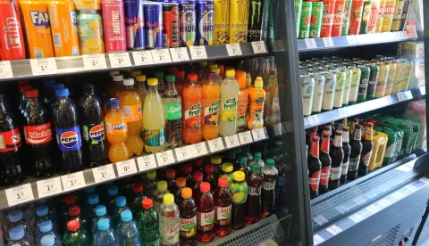 Osijek 11. 07. 2025, Lijeva obala na samom ulazu na Copacabanu, Dravsku plažu, otvorena prava Pop Up trgovina Studenca u kontinentalnom dijelu hrvatske.snimio GOJKO MIITĆ