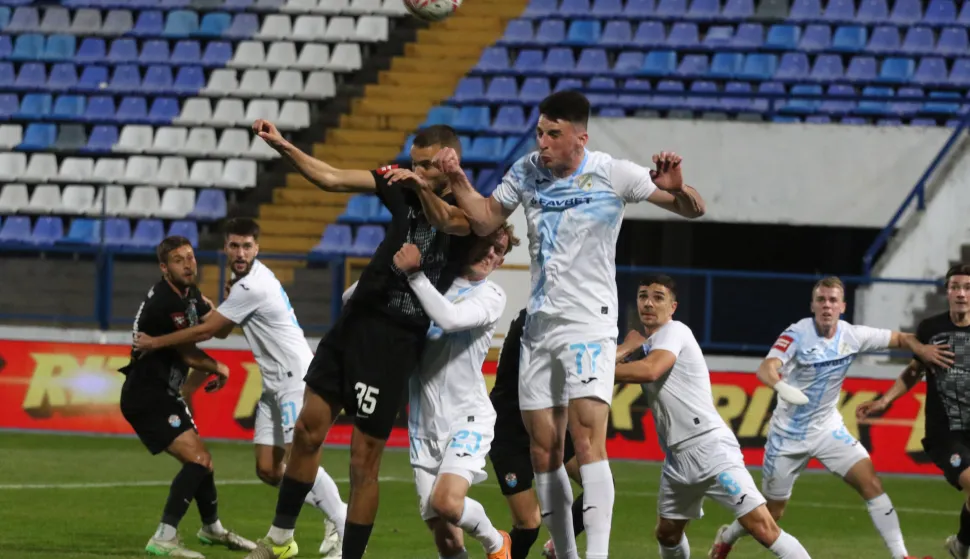 Osijek, 08. 03. 2026, Stadion Gradski vrt, nogomet, Vukovar - Rijeka, SuperSport HNL 25/26. Jakov Gurlica (35).snimio GOJKO MITIĆ