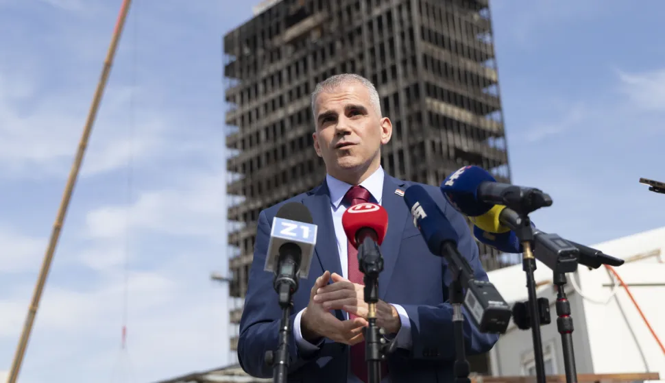 Zagreb, 11.03.2026 - Izjava državnog tajnika Ministarstva prostornoga uređenja, graditeljstva i državne imovine Tončija Glavinića. Na fotografiji Tonći Glavina. foto HINA/ Daniel KASAP/ dk