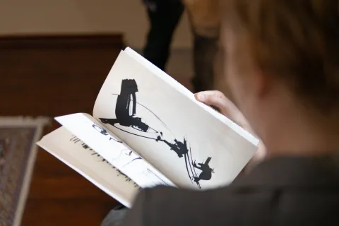 Osijek, 12. 3. 2026., Promocija knjige crteža Knjiga dojmovaIvan Doroghy; knjiga; crteži; Knjižara Nova; Klub Knjižare Nova; Knjiga Dojmova; knjiga crteža