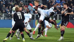 Rijeka,12.03.2026.- U prvoj utakmici osmine finala Konferencijske lige na Rujevici igraju Rijeke i Strasbourg.