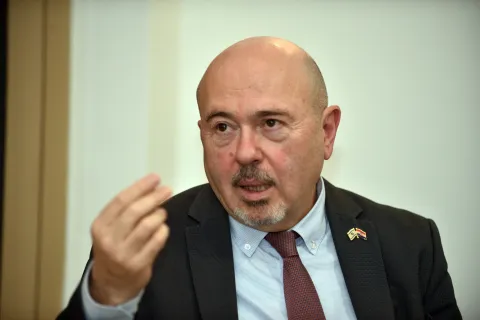 Zagreb, 10.03.2026 (pogled) - izraelski veleposlanik u RH Gary Koren, uz razgovor Z.Crnceca.foto Davor Kovacevicpogled