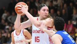 &Scaron;ibenik 11.03.2026. Utakmica drugog kruga kvalifikacija ko&scaron;arka&scaron;ica za EP 2027. Hrvatska - Grčka. foto HINA/ Mario STRMOTIĆ/ms 