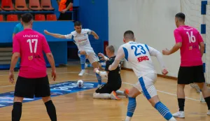 Osijek, 14. 3. 2026., Futsal Osijek Kandit - Crnica &Scaron;ibenik, Dvorana Zrinjevacfutsal; Kandit Osijek; Crnica &Scaron;ibenik; sport