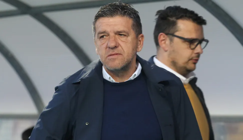 Osijek, 08. 03. 2026, Stadion Gradski vrt, nogomet, Vukovar - Rijeka, SuperSport HNL 25/26. Trener Vukovara Silvijo Čabraja.snimio GOJKO MITIĆ