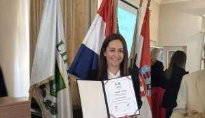 Josipa Curić na dodjeli nagradu za najbolju novu hrvatsku riječ, 14.3.2026.