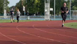 OSIJEK- 27.07.2021., Srednjoskolsko igraliste, Srednjika, rekreacija, sport, zdravi zivot, tjelovjezba, jutarnji posjet..FotoAndrea Ilakovac