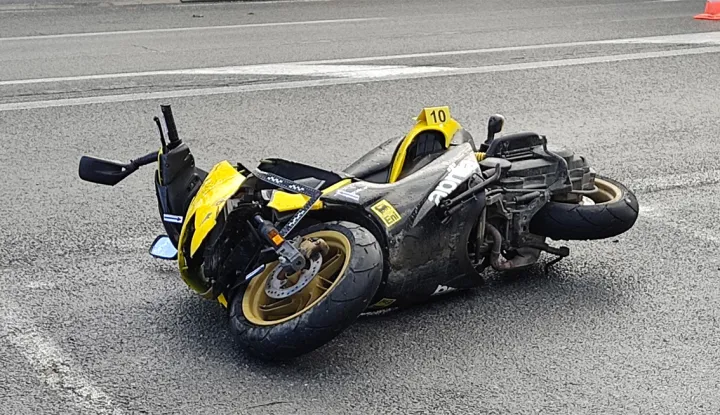 SLATINA, U prometnoj nesreći ozlijeđen je motociklist, 19.09.2022., snimio Petar Žarković