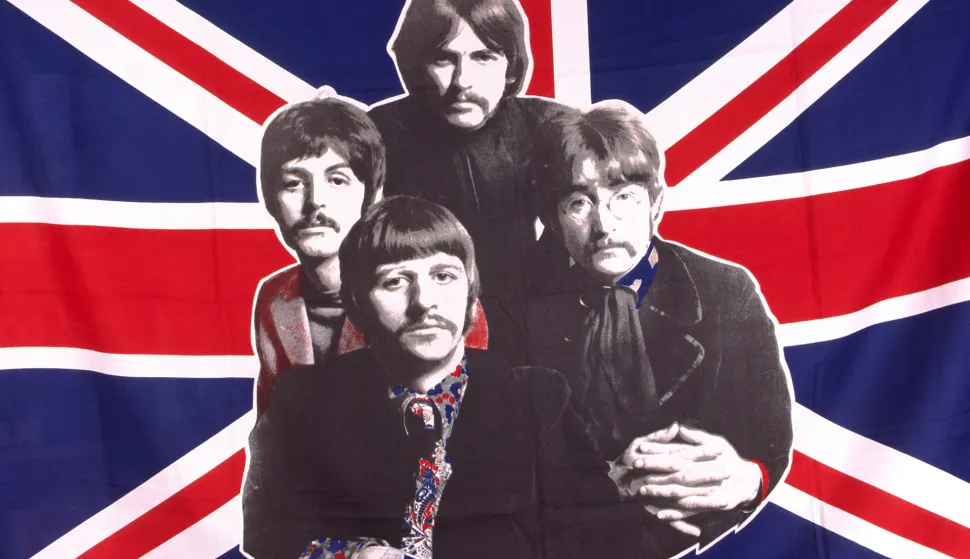 UNITED KINGDOM. ENGLAND. LONDON. THE BEATLES WAS CREATD IN LIVERPOOL IN 1960 WITH JOHN LENNON (RIGHT), PAUL MCCARTNEY (LEFT), GEORGE HARRISON (UP) AND RINGO STARR (DOWN). THEY SPLITTED IN 1970 AND SOLD MORE THAN ONE BILLION RECORDS. Photo by Antoine Lorgnier/Only World/ABACAPRESS.COM Photo: Lorgnier Antoine/Only World/ABACA/ABACA