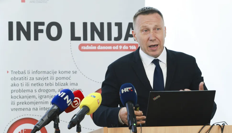 Zagreb, 18.03.2026. - Predstavljanje rezultata istraživanja otpadnih voda i prisutnosti droga u njima.&nbsp;Na fotografiji Željko Petković. foto HINA/ Lana SLIVAR DOMINIĆ/ lsd