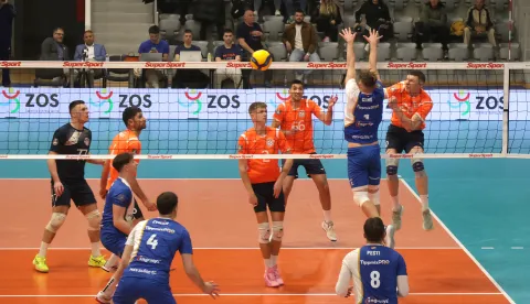 Osijek, 18. 03. 2026., Mala dvorana Gradski vrt, Mursa Osijek - Elore (Mađarska), MEVZA liga, finale, odbojka SNIMIO BRUNO JOBST