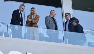 28.02.2026., stadion Opus Arena, Osijek - SuperSport HNL, 24. kolo, NK Osijek - HNK Vukovar 1991. Robert Jankovics i Ante Vucemilovic Simunovic Photo: Davor Javorovic/PIXSELL