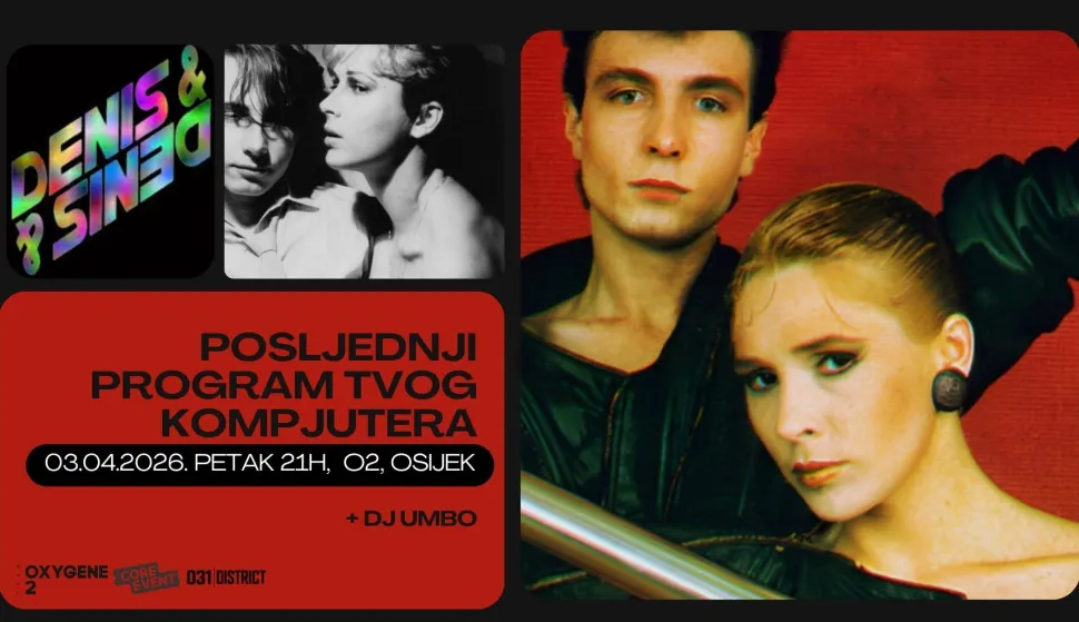 Legendarni electro-pop duo Denis & Denis nakon 44 godine kreću svoju posljednju turneju.