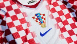 Zagreb, 23.3.2026.- Hrvatski nogometni savez i tehni?ki partner Nike predstavili su nove dresove hrvatske nogometne reprezentacije, u kojima ?e Vatreni nastupiti na ovogodi?njem FIFA Svjetskom prvenstvu koje ?e biti odr?ano u Kanadi, SAD-u i Meksiku. foto HINA/ HNS/ ua