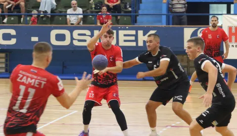 Osijek, 13. 09. 2025, SD Zrinjevac, rukomet, Osijek - Zamet (Rijeka). Paket 24 Premijer liga.snimio GOJKO MITIĆ