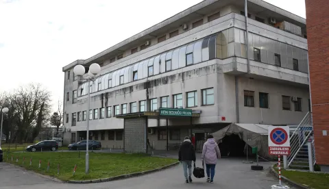 29.01.2023., Virovitica -U Opcoj bolnici Virovitica smjestena je psihijatrica Elvira Koic koja je jucer brutalno napadnuta nozem u svojoj privatnoj ordinaciji od strane pacijentice. Photo: Damir Spehar/PIXSELL