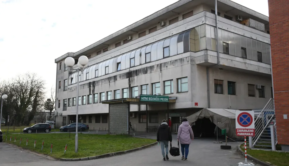 29.01.2023., Virovitica -U Opcoj bolnici Virovitica smjestena je psihijatrica Elvira Koic koja je jucer brutalno napadnuta nozem u svojoj privatnoj ordinaciji od strane pacijentice. Photo: Damir Spehar/PIXSELL