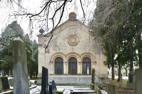 Osijek, 17. 01. 2024., Zidovsko groblje; totali; detalji; kapelicaSNIMIO BRUNO JOBST 