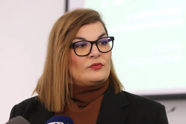 Osijek 25. 03. 2026, IT centar. Konferencija o mentalnom zdravlju: A kako si ti ?. Ana Kurtović, profesorica na FFOS.snimio GOJKO MITIĆ