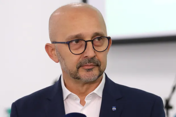 Osijek 25. 03. 2026, IT centar. Konferencija o mentalnom zdravlju: A kako si ti ?. Vlatko Kopić, prvi podpredsjednik Skup&scaron;tine Grada Osijeka.snimio GOJKO MITIĆ